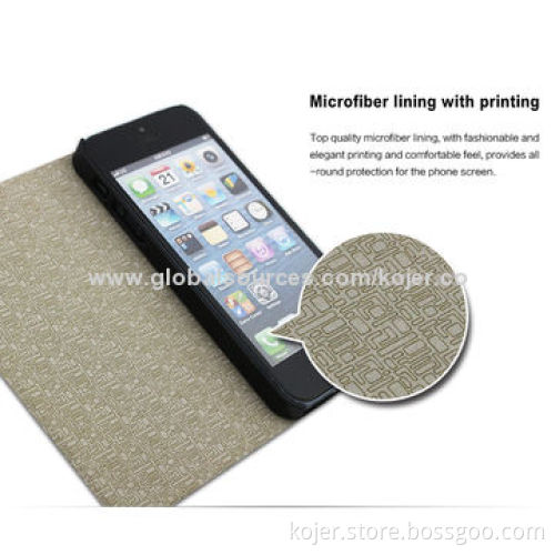 Special Flip Mobile Phone Cases with Clip for iPhone 5/5s